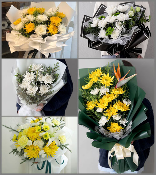 广东江门市台山市台城街道合新社区白事花束代送
